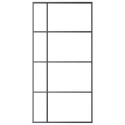 Vidaxl schuifdeur 102,5x205 cm esg-glas en aluminium zwart - afbeelding 3