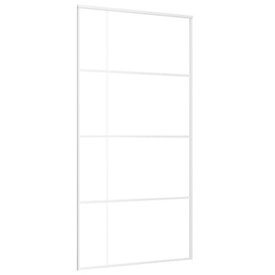 Vidaxl schuifdeur 102,5x205 cm esg-glas en aluminium wit