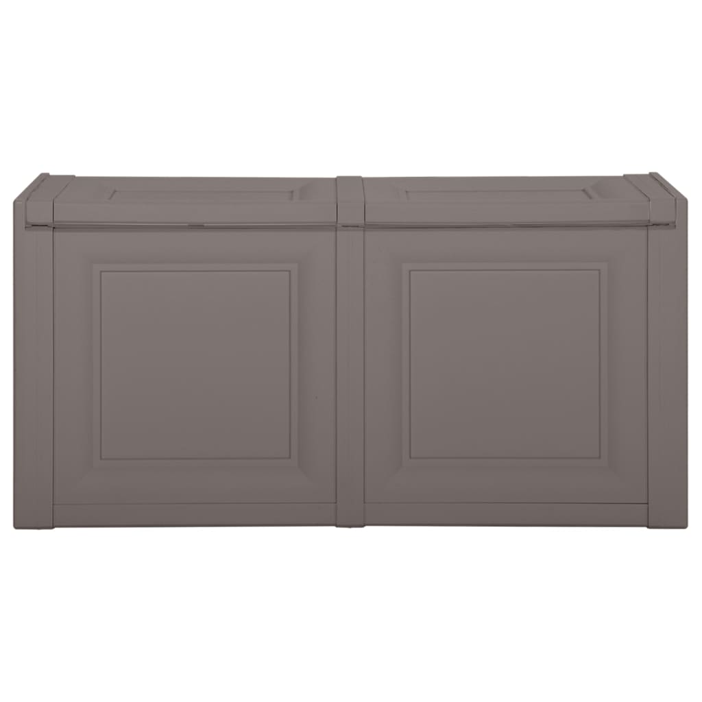 Vidaxl kussenbox 85 l 86x40x42 cm grijs