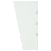 VidaXL Zijpaneel voor deurluifel 50x100 cm gehard glas transparant - afbeelding 3