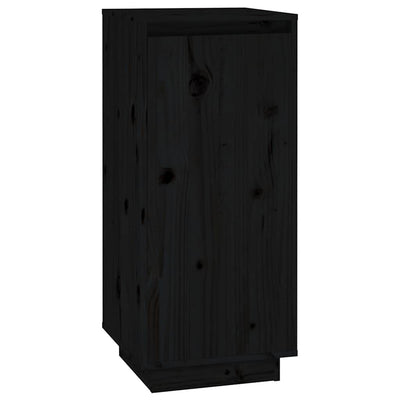 Vidaxl schoenenkast 35x35x80 cm massief grenenhout zwart