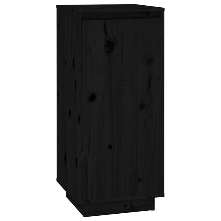 Vidaxl schoenenkast 35x35x80 cm massief grenenhout zwart