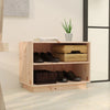 Vidaxl schoenenkast 60x34x45 cm massief grenenhout