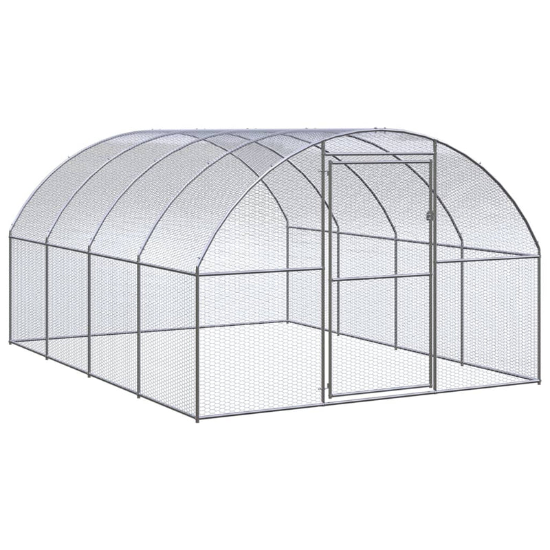 VidaXL Kippenren 3x4x2 m gegalvaniseerd staal