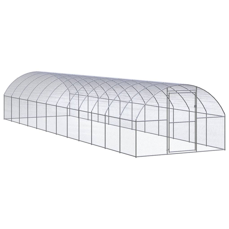 VidaXL Kippenren 3x12x2 m gegalvaniseerd staal