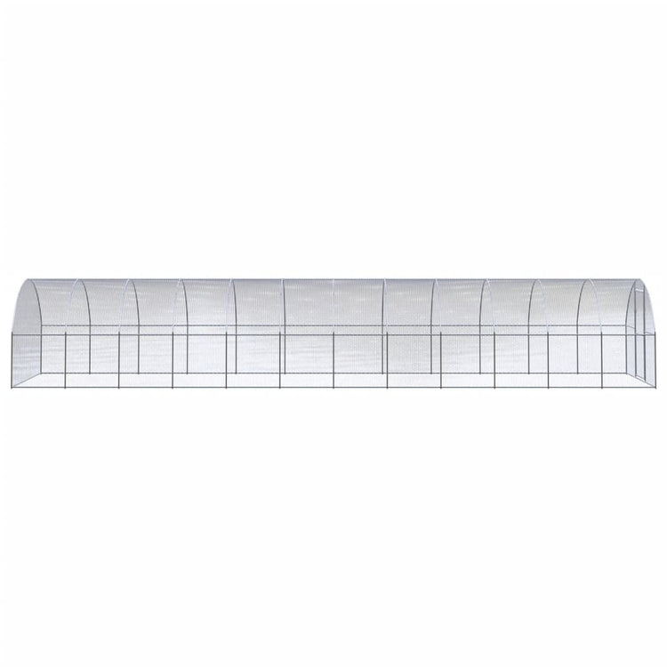 VidaXL Kippenren 3x12x2 m gegalvaniseerd staal