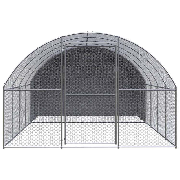 VidaXL Kippenren 3x4x2 m gegalvaniseerd staal
