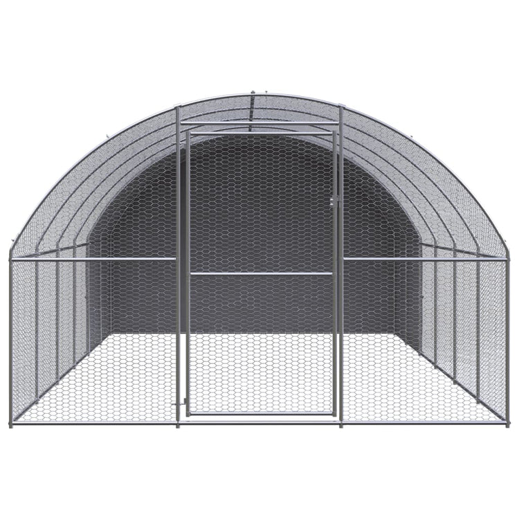 VidaXL Kippenren 3x6x2 m gegalvaniseerd staal