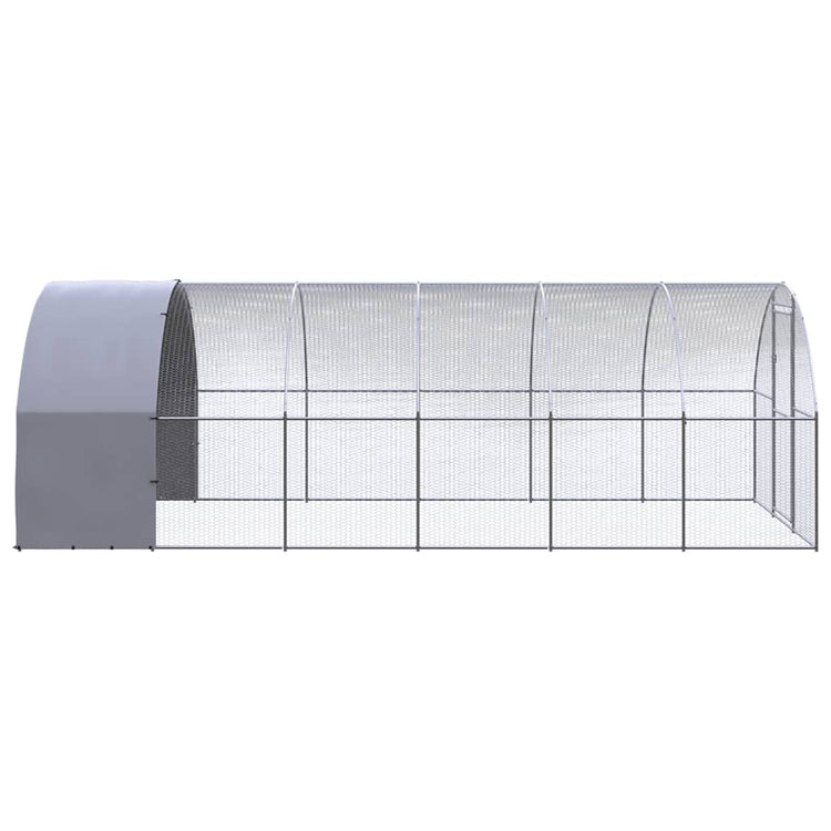 VidaXL Kippenren 3x6x2 m gegalvaniseerd staal