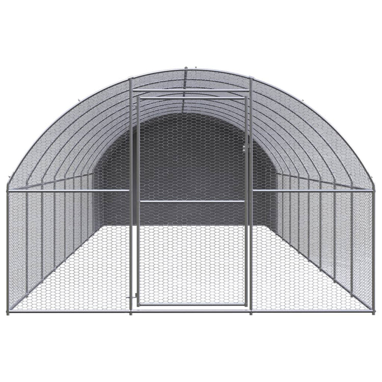VidaXL Kippenren 3x10x2 m gegalvaniseerd staal