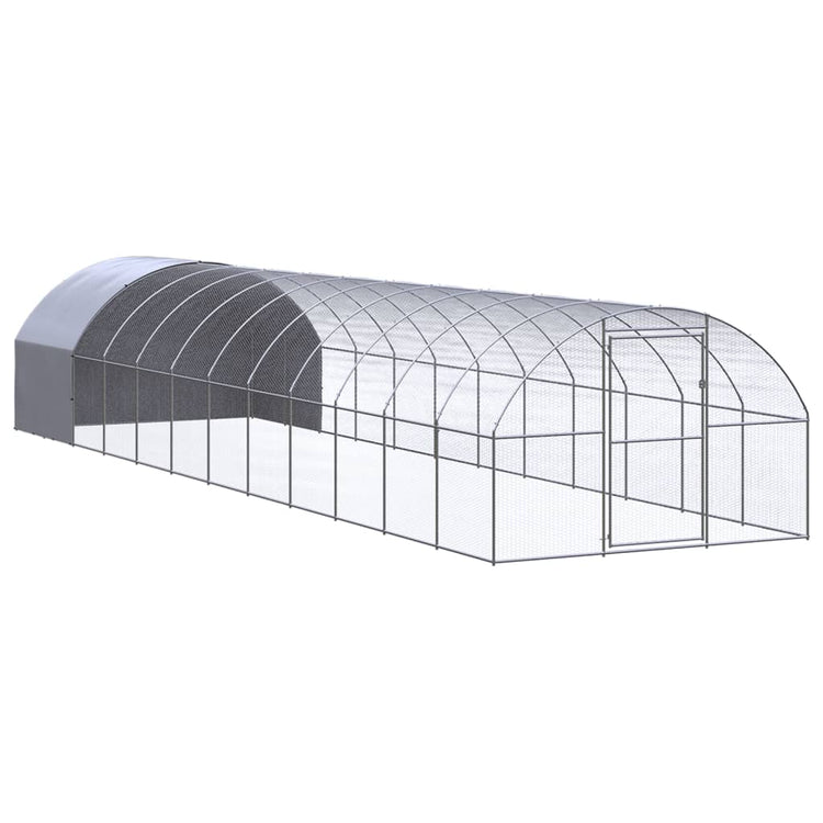 VidaXL Kippenren 3x12x2 m gegalvaniseerd staal