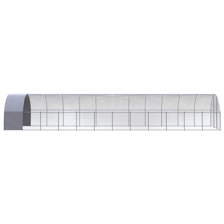 VidaXL Kippenren 3x12x2 m gegalvaniseerd staal