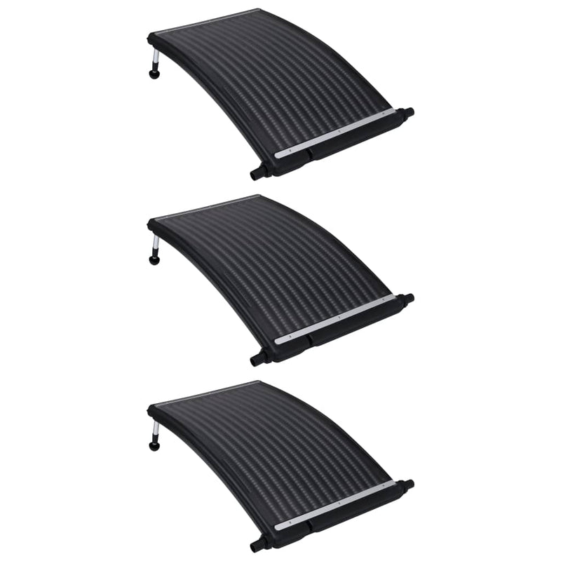 VidaXL Zwembadverwarmingspaneel solar 3 st gebogen 110x65 cm