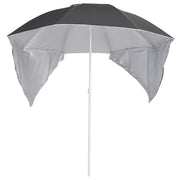 Vidaxl strandparasol met zijwanden 215 cm antracietkleurig - afbeelding 2