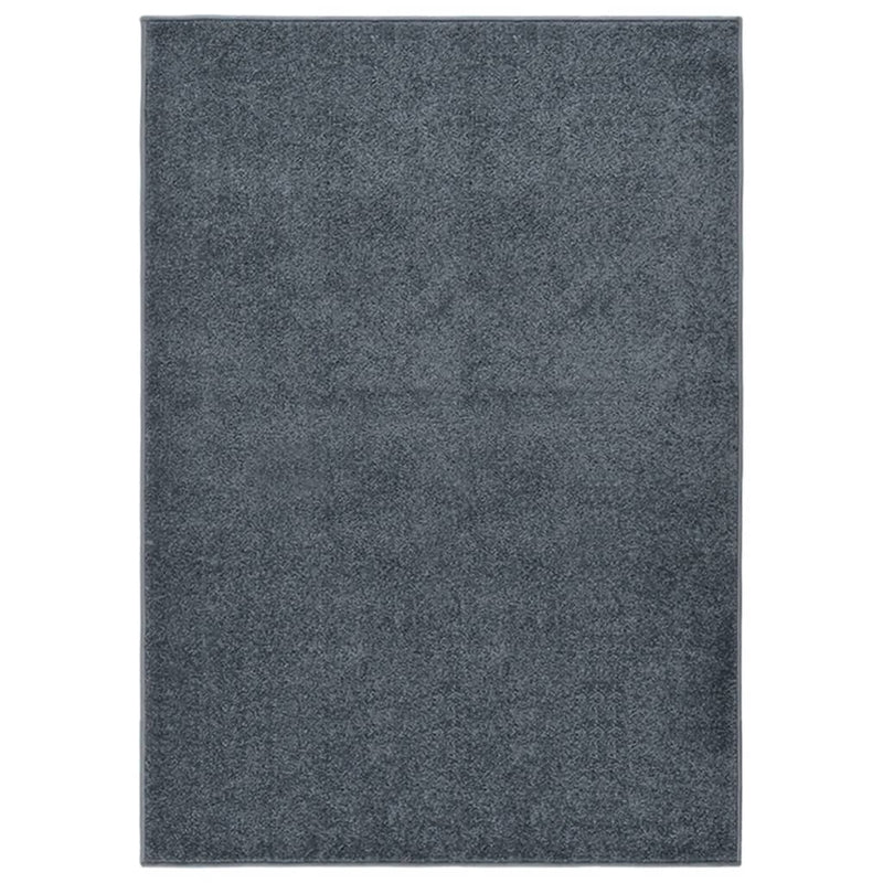 VidaXL Vloerkleed kortpolig 240x340 cm antracietkleurig