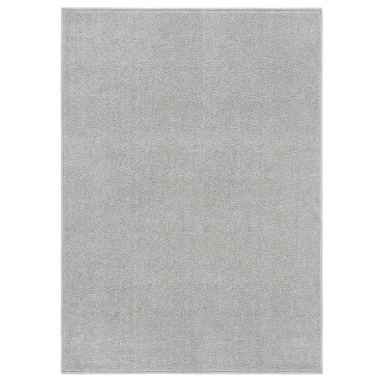 Vidaxl vloerkleed kortpolig 120x170 cm lichtgrijs