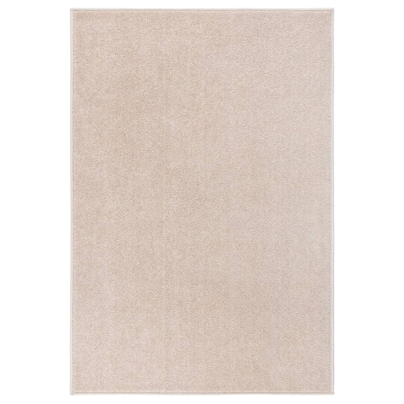 VidaXL Vloerkleed kortpolig 200x290 cm donkerbeige