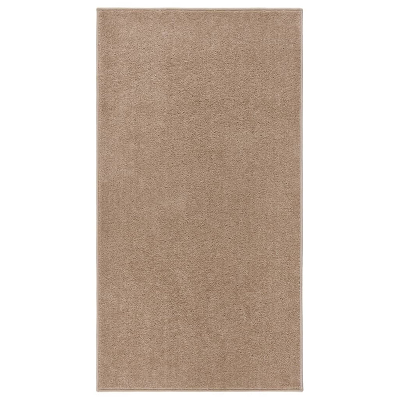 Vidaxl vloerkleed kortpolig 80x150 cm bruin