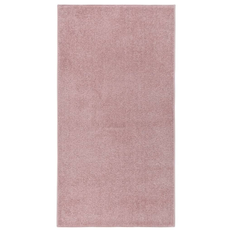 VidaXL Vloerkleed kortpolig 80x150 cm roze