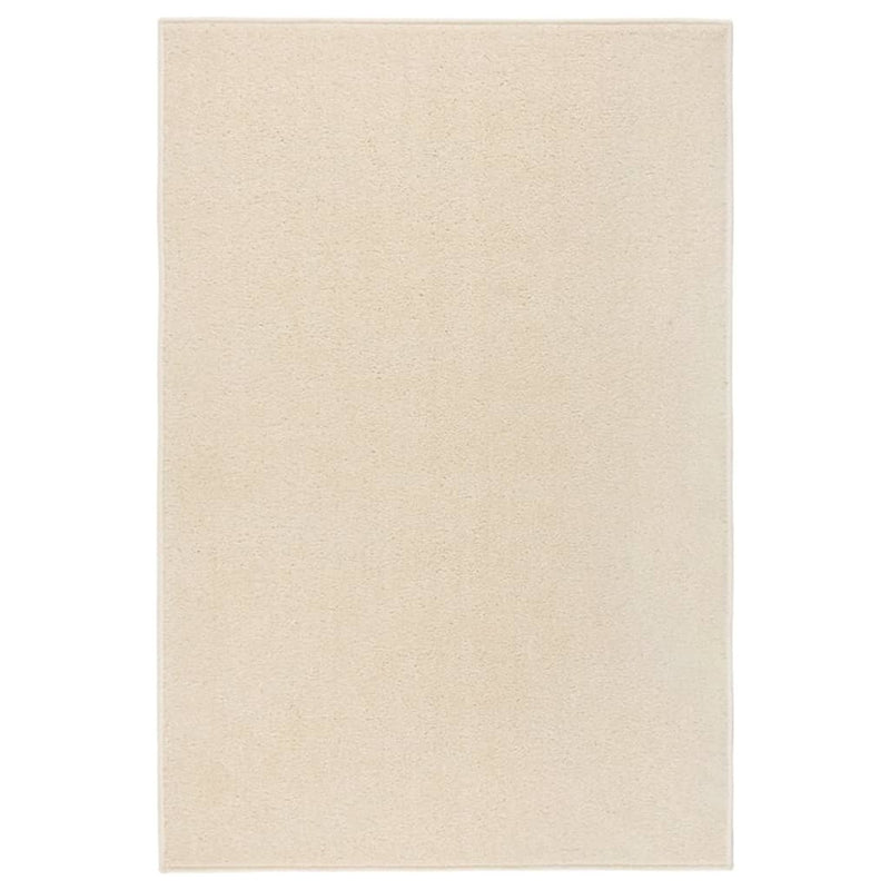 Vidaxl vloerkleed kortpolig 160x230 cm crèmekleurig