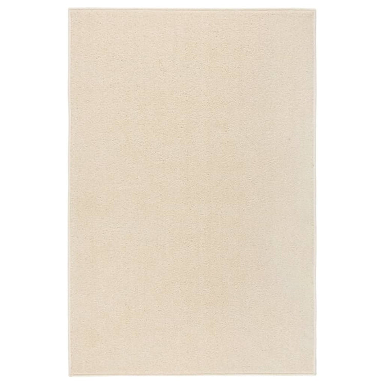 VidaXL Vloerkleed kortpolig 200x290 cm crèmekleurig