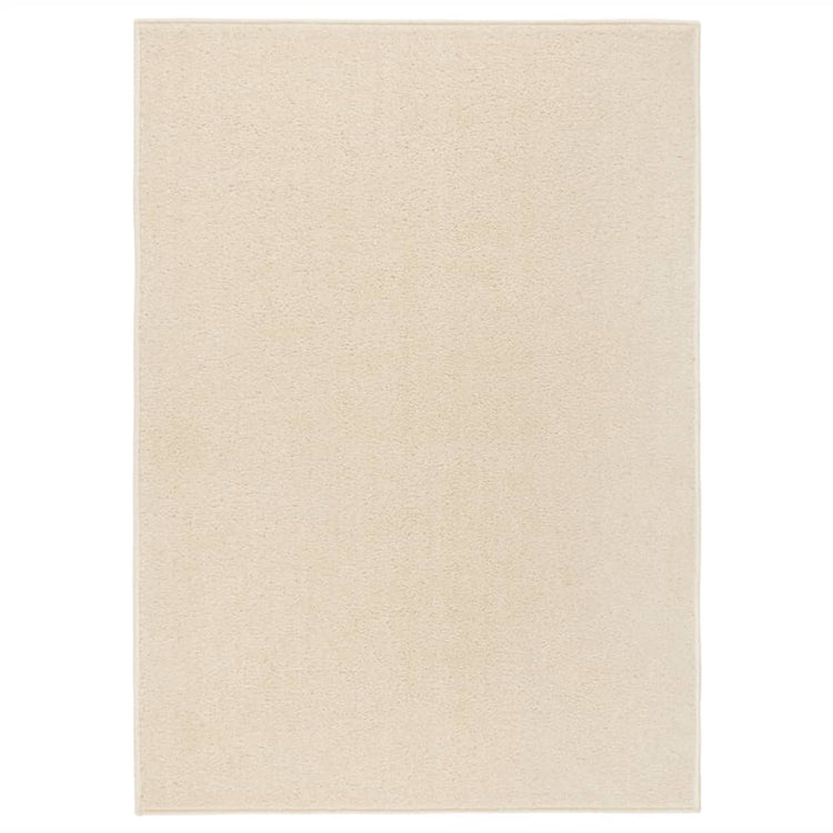 VidaXL Vloerkleed kortpolig 240x340 cm crèmekleurig