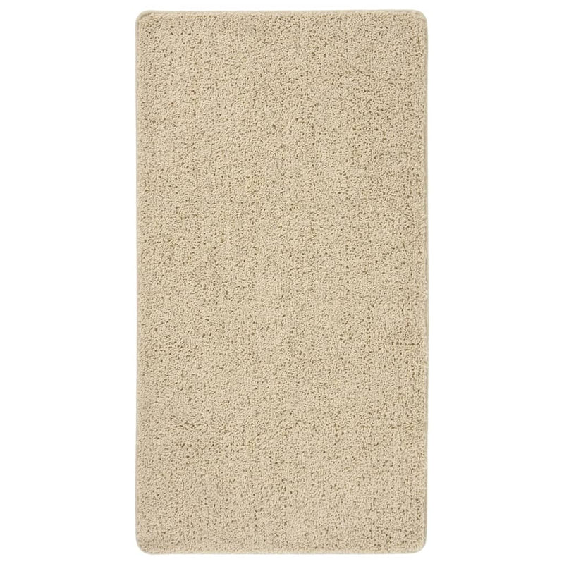 Vidaxl vloerkleed shaggy anti-slip 80x150cm crèmekleurig