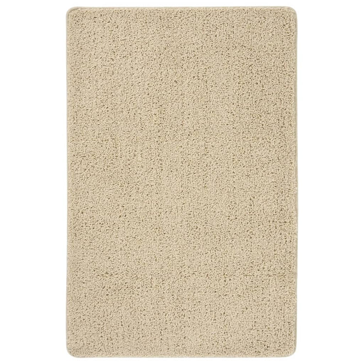 Vidaxl vloerkleed shaggy anti-slip 200x290 cm crèmekleurig