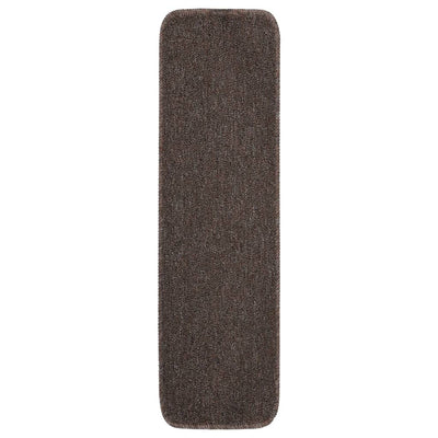 Vidaxl trapmatten 15 st anti-slip rechthoekig 75x20 cm bruin