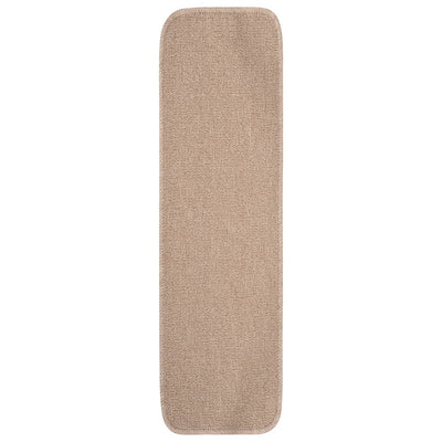Vidaxl trapmatten 15 st anti-slip rechthoekig 75x20 cm beige
