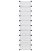 Vidaxl schoenenrek 44x32x174 cm polypropeen transparant