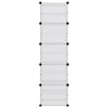 Vidaxl schoenenrek 44x31,5x153,5 cm polypropeen transparant