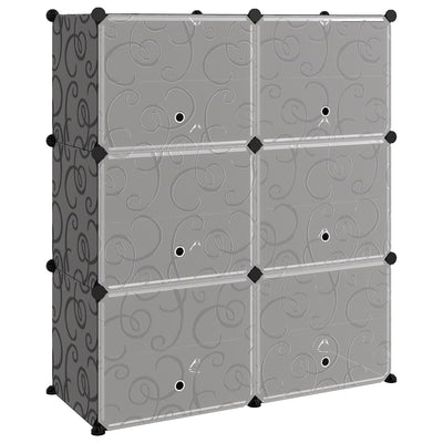 Vidaxl schoenenrek 84,5x31x93,5 cm polypropeen zwart