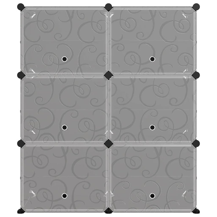 Vidaxl schoenenrek 84,5x31x93,5 cm polypropeen zwart