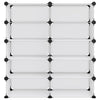 Vidaxl schoenenrek 84x32x88,5 cm polypropeen transparant