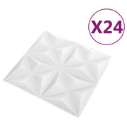Vidaxl 24 st wandpanelen 3d origami 6 m² 50x50 cm wit - afbeelding 3