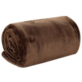 Vidaxl deken 150x200 cm polyester cacaobruin - afbeelding 2