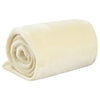 Vidaxl deken 130x170 cm polyester crèmekleurig