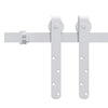 Vidaxl ophangset voor minischuifdeur 200 cm koolstofstaal wit