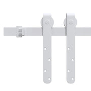Vidaxl ophangset voor minischuifdeur 122 cm koolstofstaal wit - afbeelding 3
