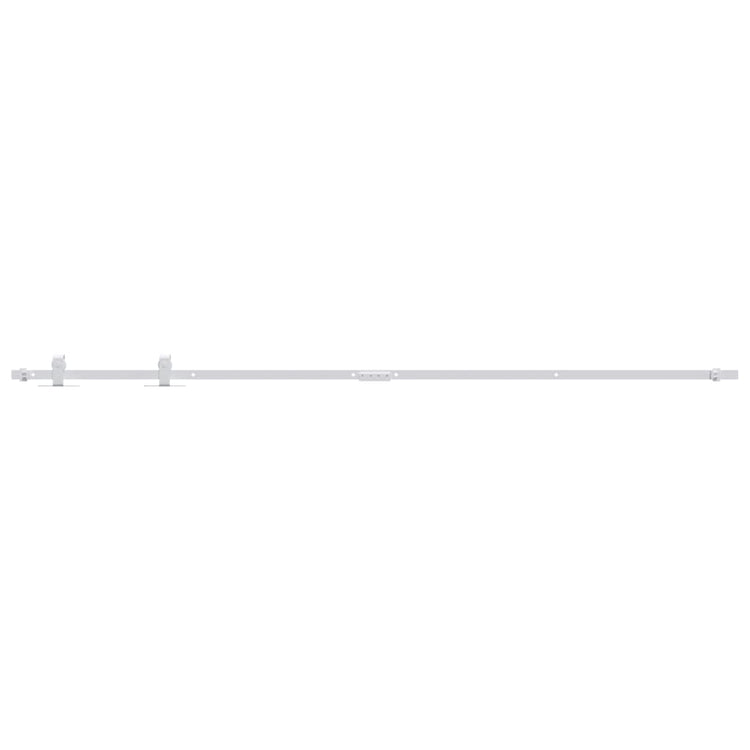 Vidaxl ophangset voor minischuifdeur 183 cm koolstofstaal wit