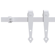 Vidaxl ophangset voor minischuifdeur 183 cm koolstofstaal wit - afbeelding 3