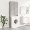 Vidaxl wasmachinekast 64x25,5x190 cm grijs sonoma eikenkleurig