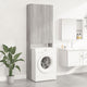 Vidaxl wasmachinekast 64x25,5x190 cm grijs sonoma eikenkleurig