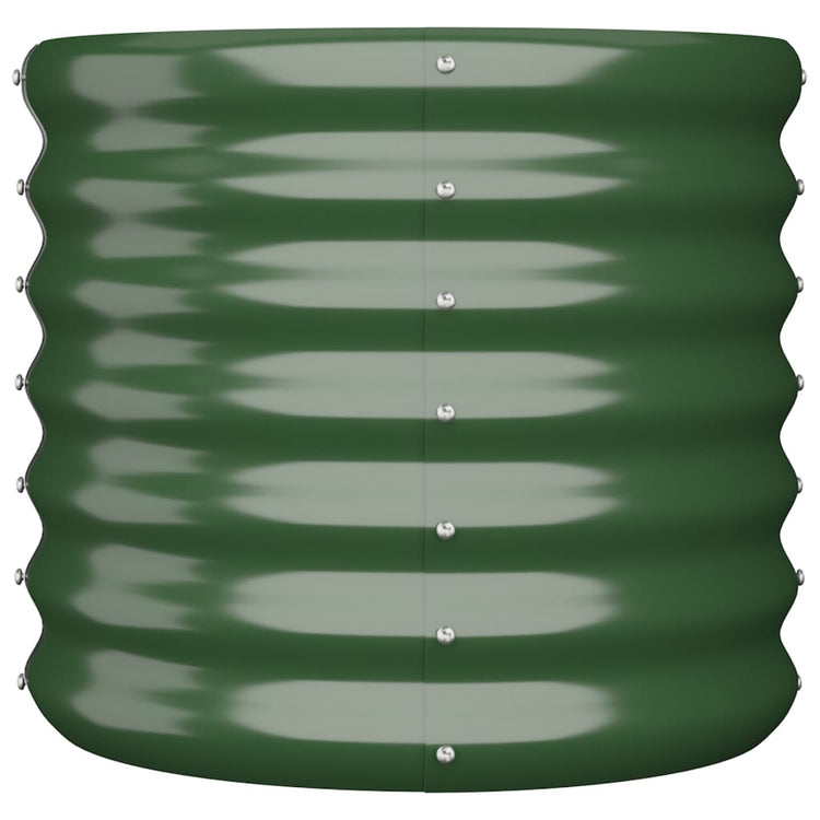 Vidaxl plantenbak 40x40x36 cm gegalvaniseerd staal groen