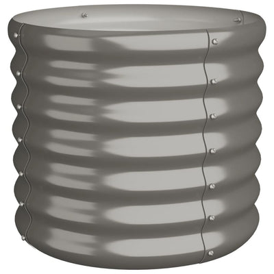 Vidaxl plantenbak 40x40x36 cm gegalvaniseerd staal grijs