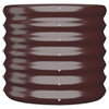 Vidaxl plantenbak 40x40x36 cm gegalvaniseerd staal bruin