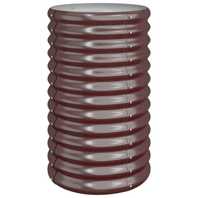Vidaxl plantenbak 40x40x68 cm gegalvaniseerd staal bruin