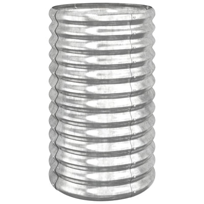 Vidaxl plantenbak 40x40x68 cm gegalvaniseerd staal zilverkleurig