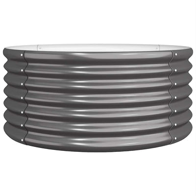 Vidaxl plantenbak 80x80x36 cm gegalvaniseerd staal antracietkleurig